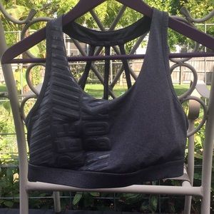 Dark Gray Reebok Sports Bra (M)